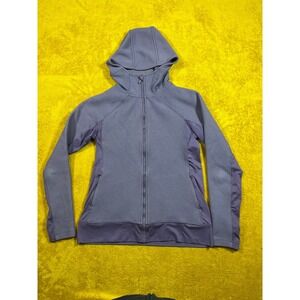 Under Armour Women's Purple Geometric‎ Full Zip Hoodie Jacket LG